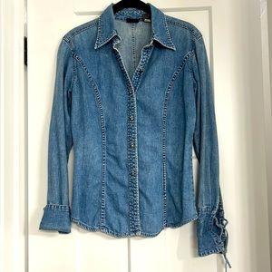 Fitted denim shirt by Gap